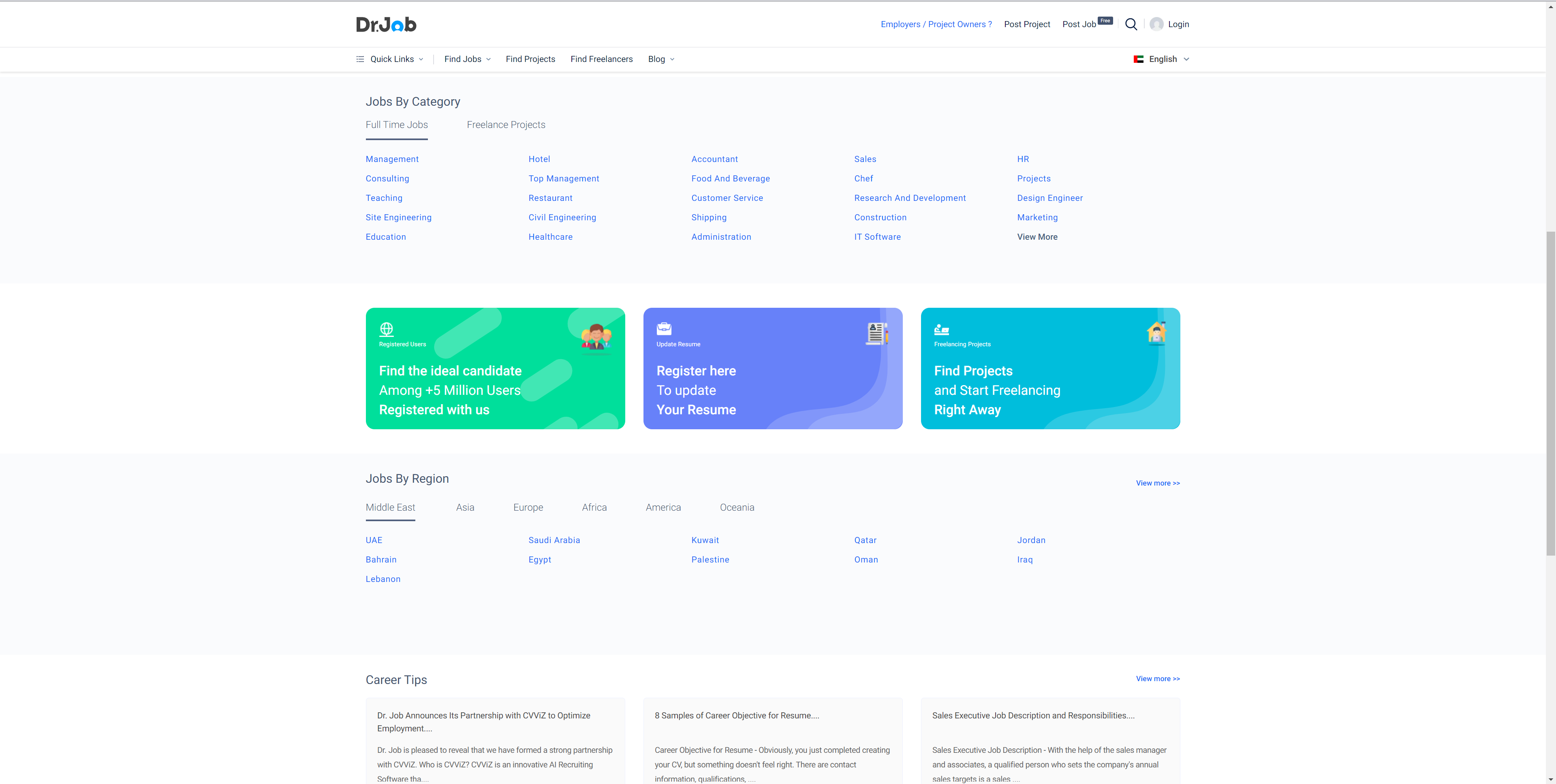 screenshot of Dr. Job